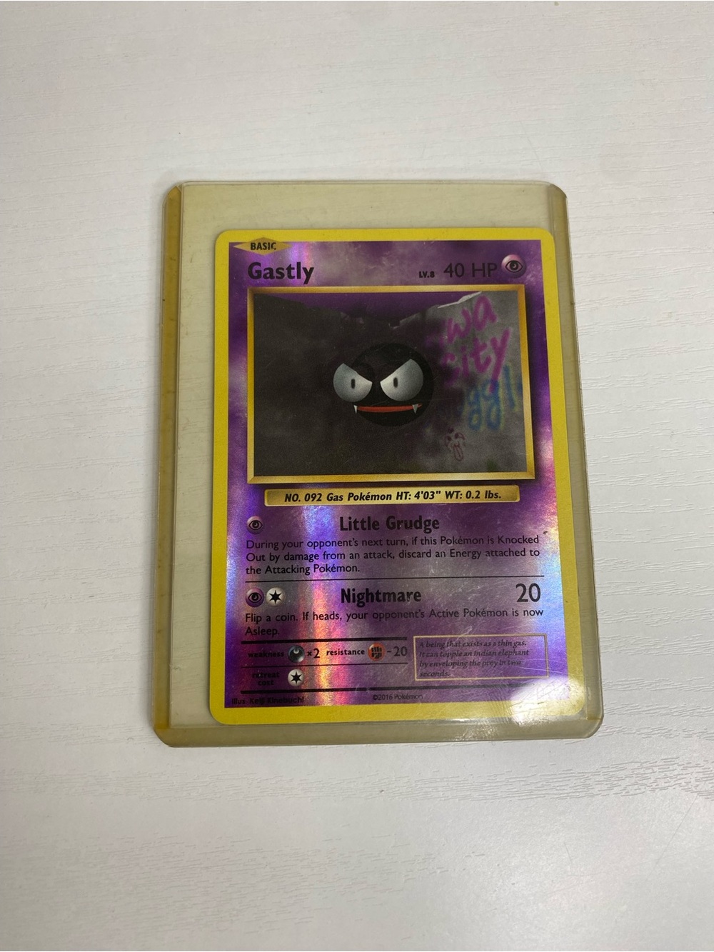 2016 POKEMON XY EVOLUTIONS GASTLY-REVERSE FOIL #47